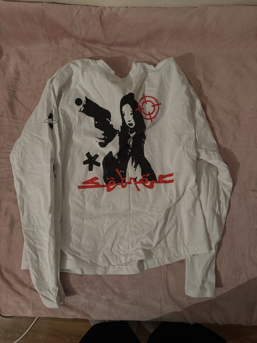 лонгслив, белый л-хл