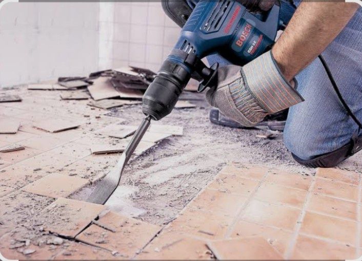 Демонтаж Кафеля стен