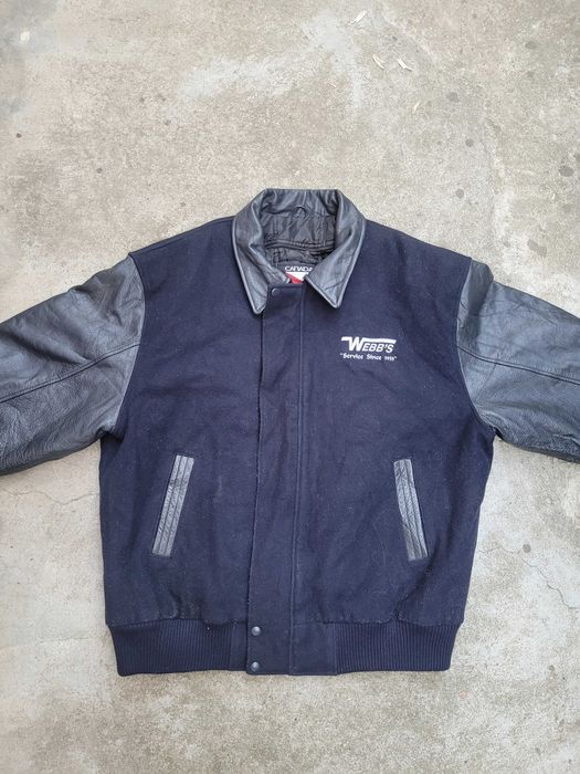 Geaca Vintage cu maneci de piele