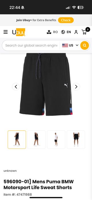 Puma x Bmw Motorsport Life Pantaloni scurți M