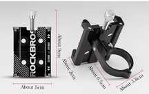 Rockbros suport telefon bicicleta aluminiu moto trotineta xiaomi