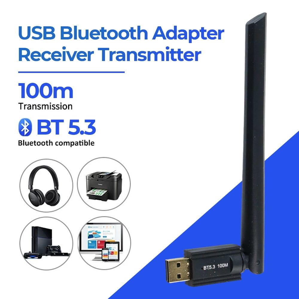 Bluetooth adapter для компьютера, USB 5.3, ресивер для наушников