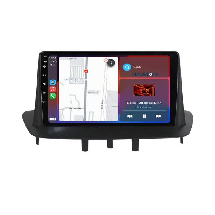 Navigatie Dedicata Renault Megane 3 (2008-2015), Fluence, BT, Carplay