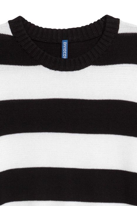 6 pulovere H&M/BP cu dungi din bumbac, grosime medie, mar. M [48], noi