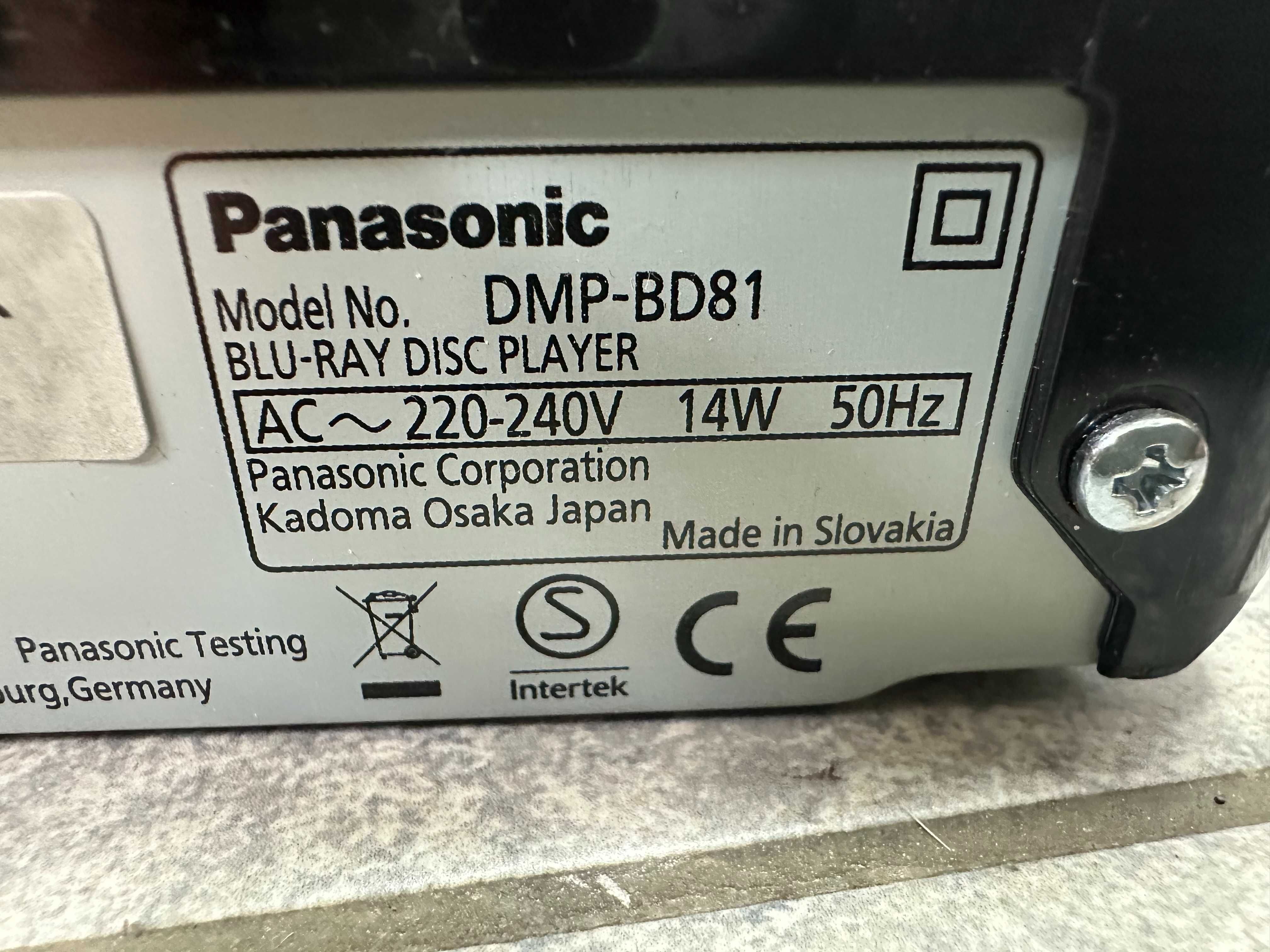 Smart Network Blu-ray Disc™/ DVD Player DMP-BD81