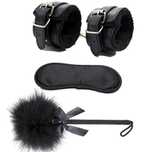 Set catuse+masca+cravasa cu puf