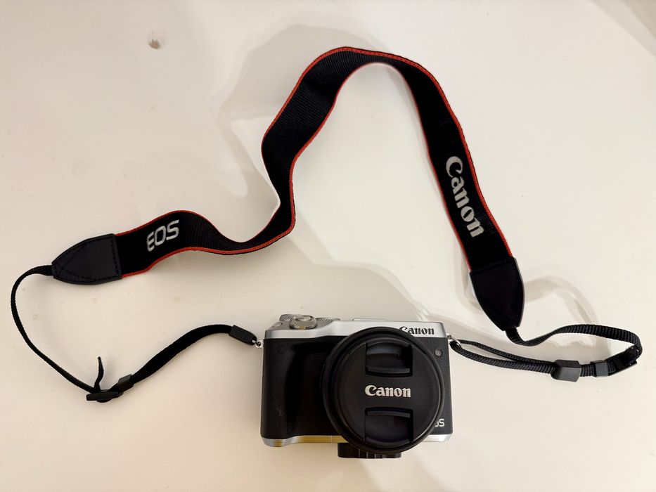 Aparat Foto Mirrorless Canon EOS M6, 24MP cu obiectiv 15-45 F