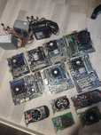 Lot componente PC,kit uri placa+proc+rami,surse și placi video
