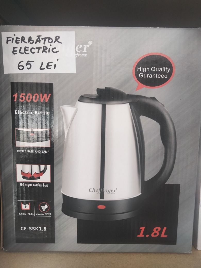 Cana electrica Fierbător Cheffiner CF-SSK1.8, 1,8 l, oțel inoxidabil,