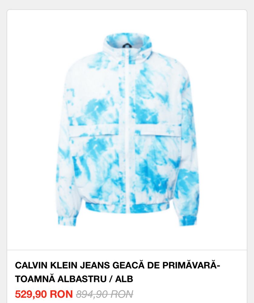 Vand geaca de primavara calvin klein