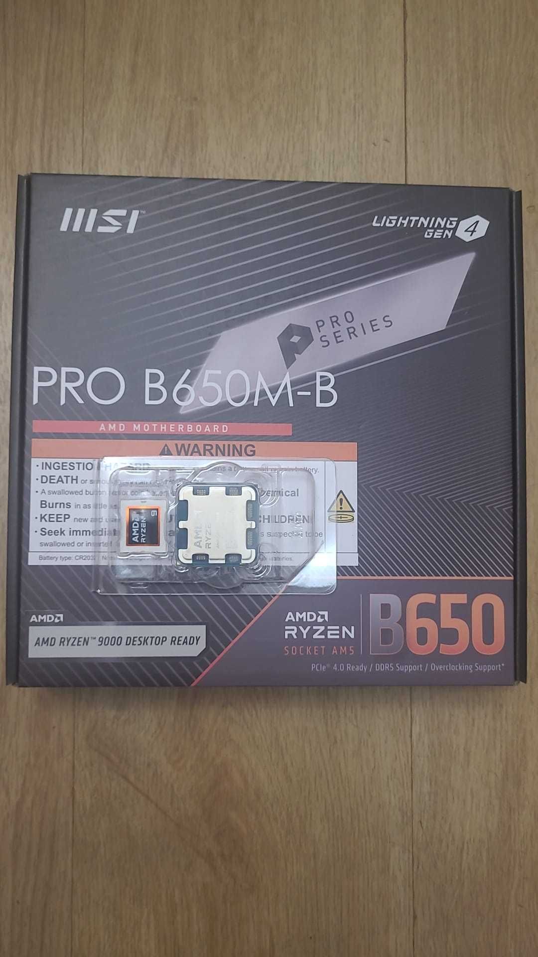 Kit gaming AMD Ryzen 9 9950X +msi b650 , ddr5, am5 , nou