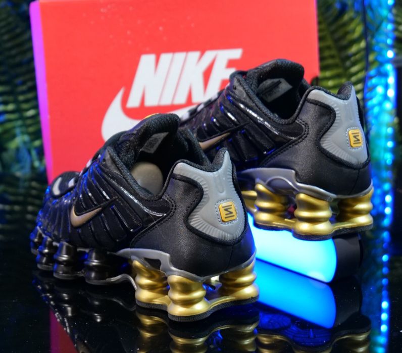 Nike Shox TL Black and Gold