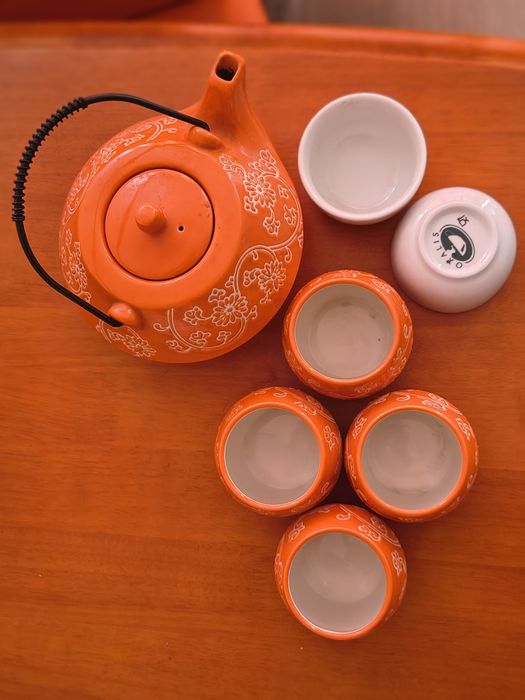 Чайник с 4 чашки за чай по японски