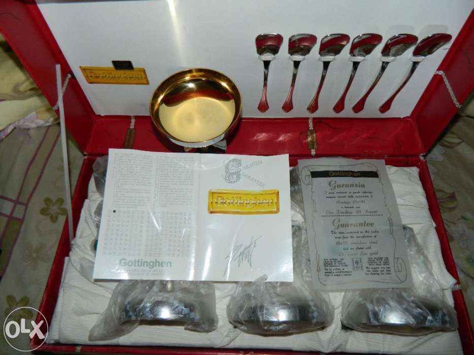 Cupe inghetata placate cu aur 24 k