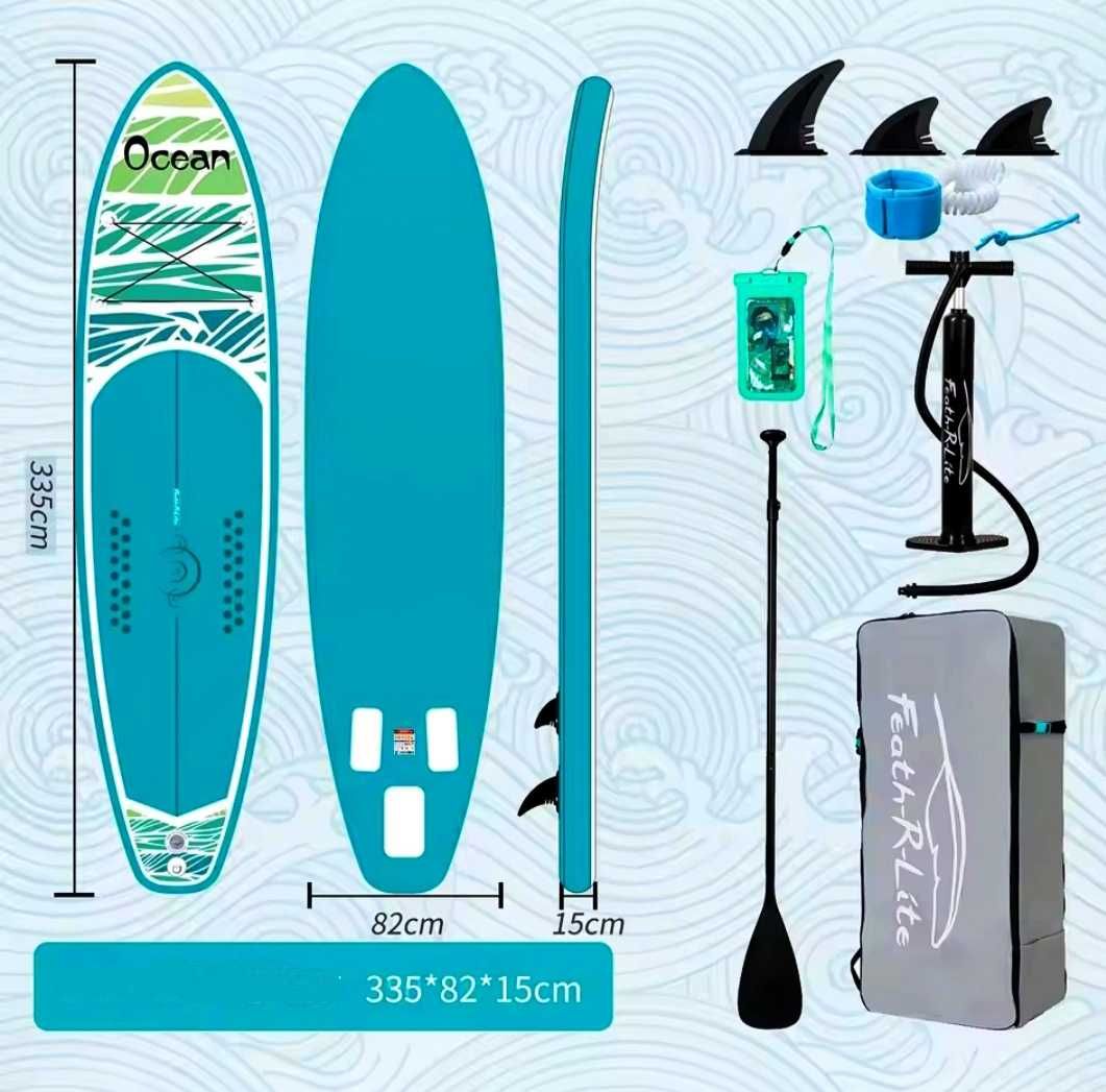 Надуваем падълборд Stand Up Paddle Board SUP
