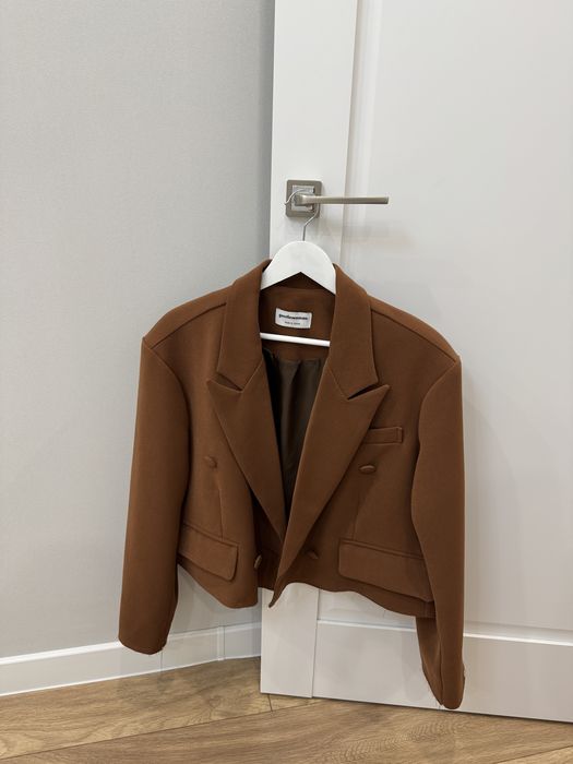 Стильный пиджак оверсайз кроп