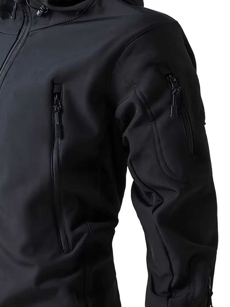 Мъжко тактическо яке с качулка Slim-Fit - Soft Shell, тип ветровка