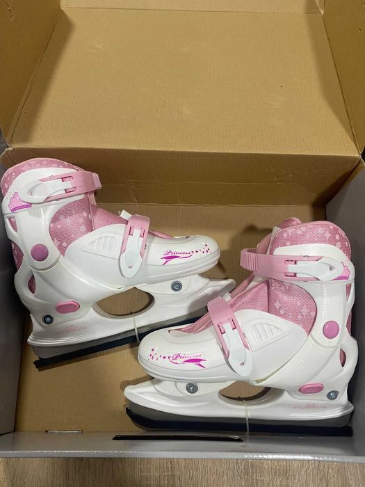 Patine de gheață  32-35 Alb/Roz