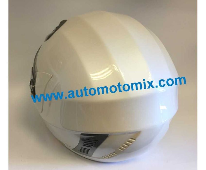 Каска за мотор S-размер,бял цвят - модел 208