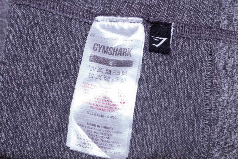 Gymshark оригинален клин сив висока талия безшевен за спорт и фитнес S