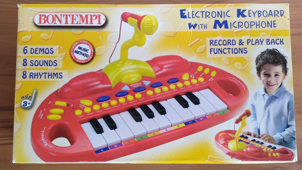 Електронен синтезатор с микрофон - Bontempi