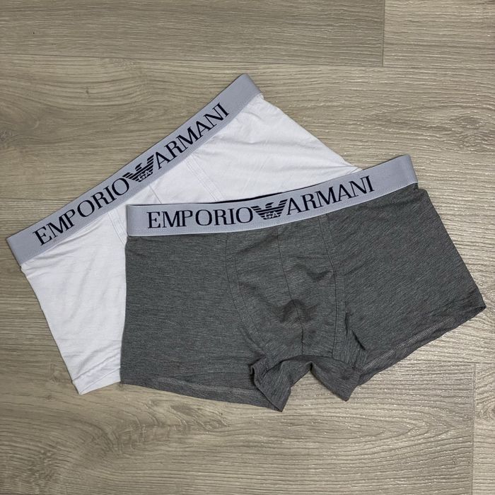Боксеры Emporio Armani, белые и серые