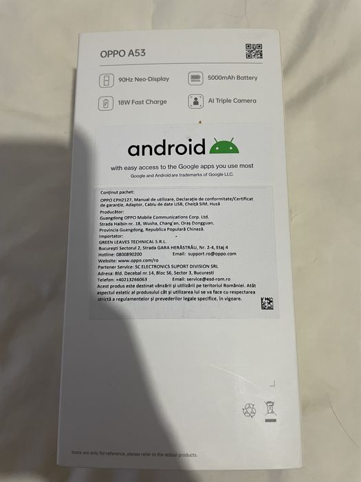 OPPO A53, 128GB Spatiu Stocare, 4GB RAM