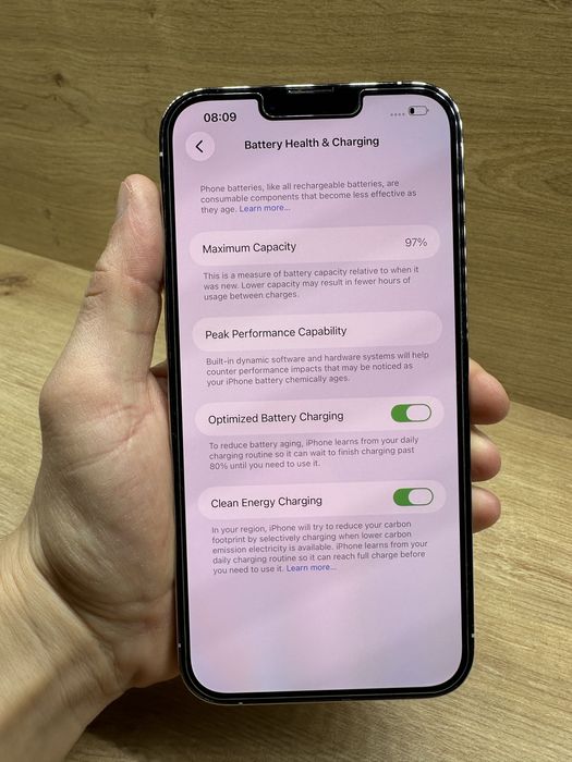iPhone 13 Pro MAX 256Gb Alb 97% battery life