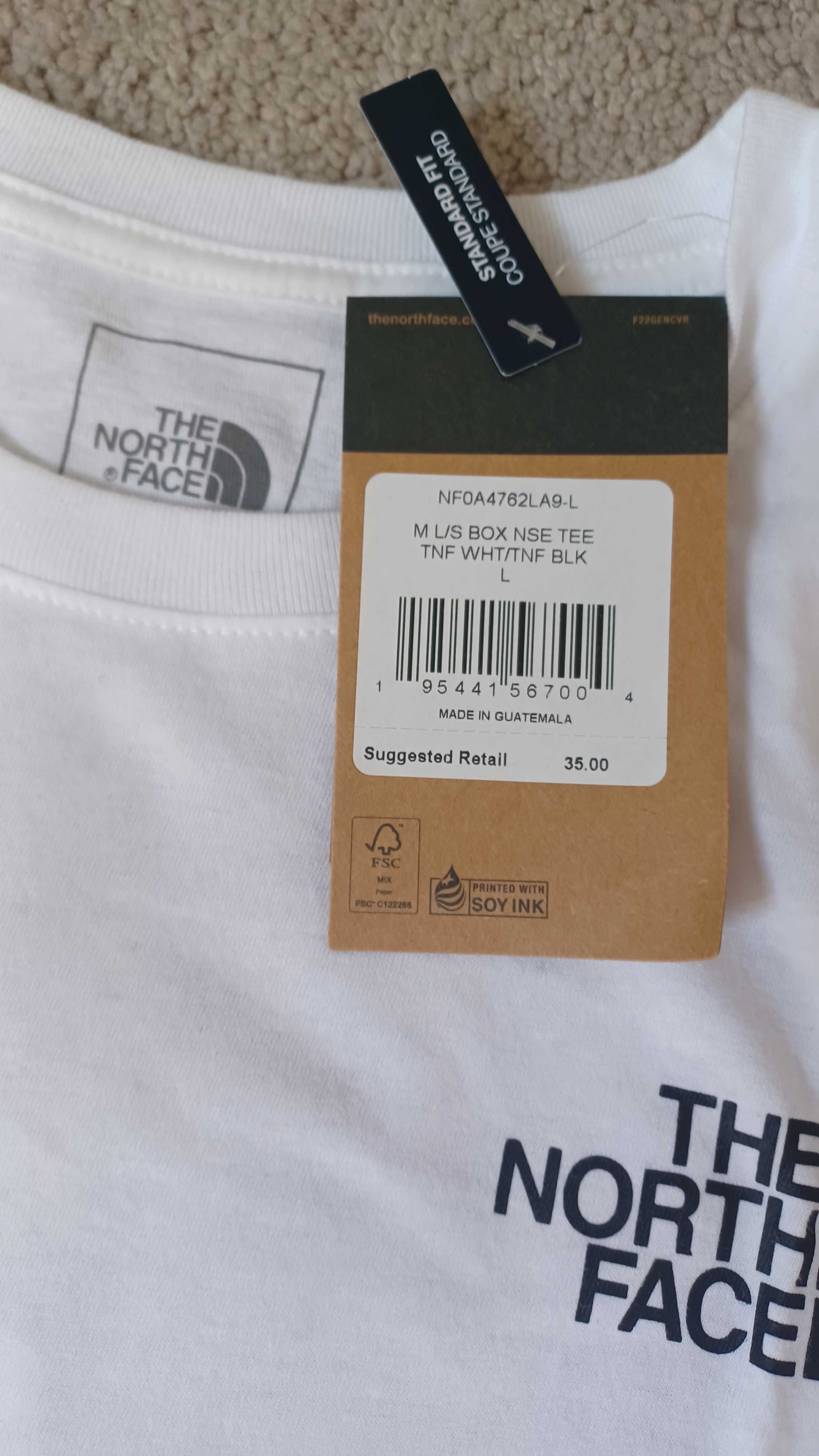 The North Face Box Logo мъжки тениски с дълъг ръкав от Сащ
