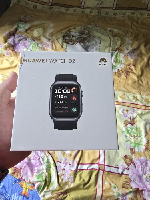 Smartwatch Huawei Watch D2, Black aluminum alloy Case, Black Fluoroela