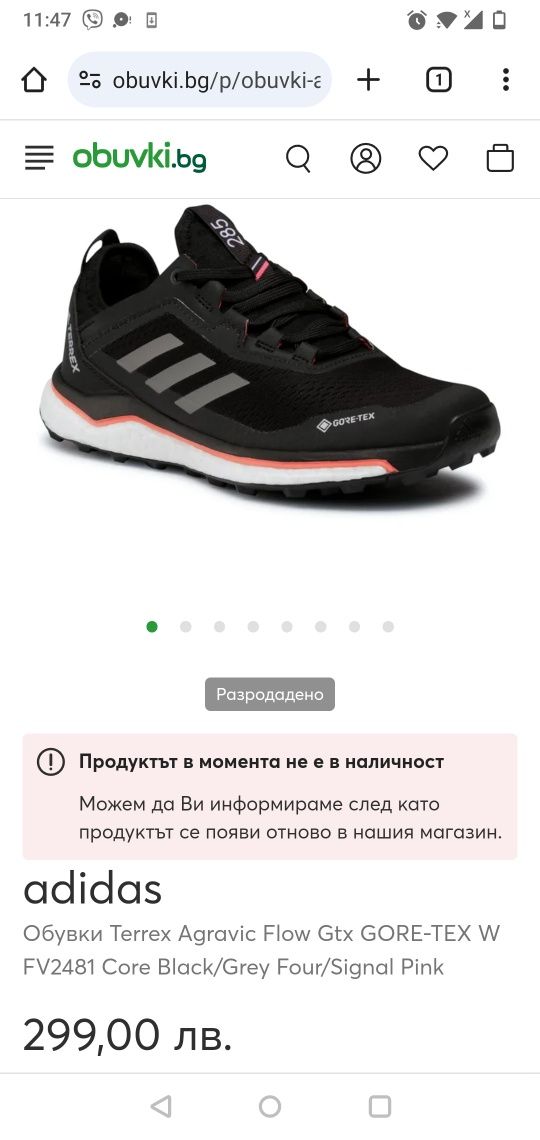 Adidas Terrex Agravic Flow Goretex номер 41 1/3