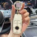 Husa de protectie premium pentru cheie auto  Alba