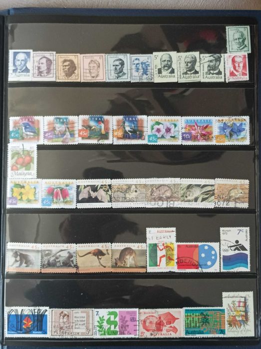 Колекции пощенски марки от САЩ и от Австралия и Малайзия