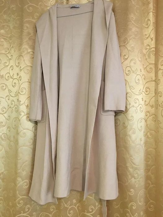 Cardigan bej lung măr 38