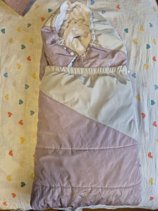 Детский конверт зимний для выписки