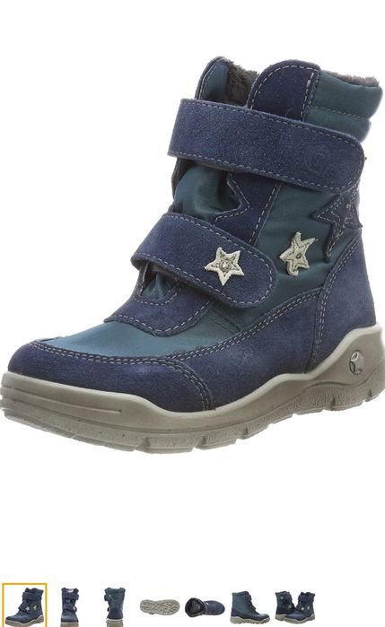 Ботуши Ricosta от естествен велур и непромокаем плат 30 номер