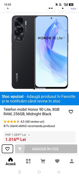 Honor 90 lite nou full box
