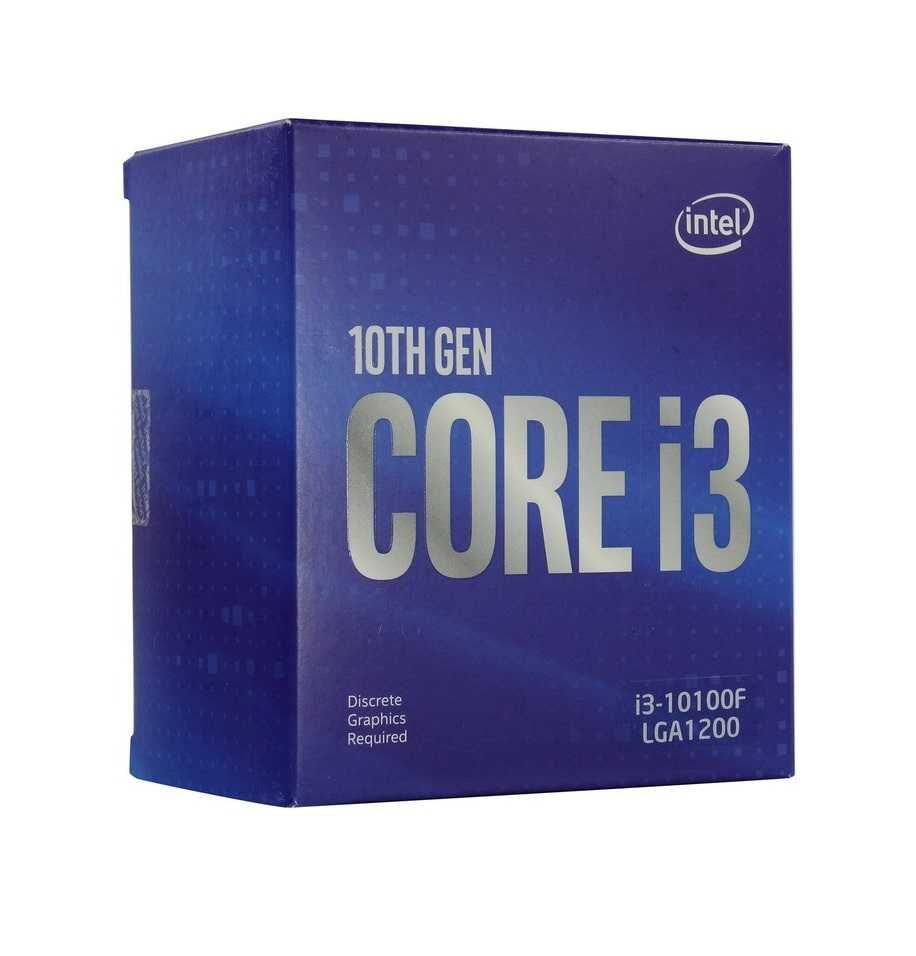 Процессор Intel® Core™ i3-10100F Кэш 6 МБ, до 4,30 ГГц
