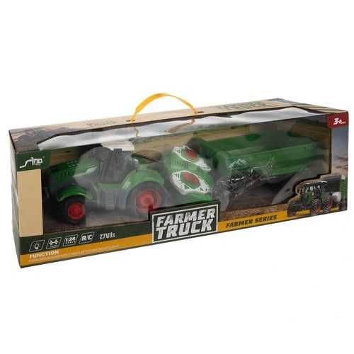 Трактор с дистанционно, ремарки, звук и светлини и акумулатор