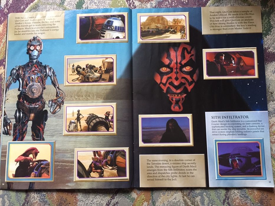 Album complet Star Wars Episode 1 asemanator Panini ( Merlin ) 1999