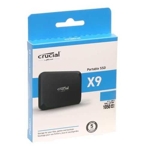 SSD Crucial X9 1TB USB-C 3.2 1050 MB/s (1GB/s) SIGILAT Transp Gratuit