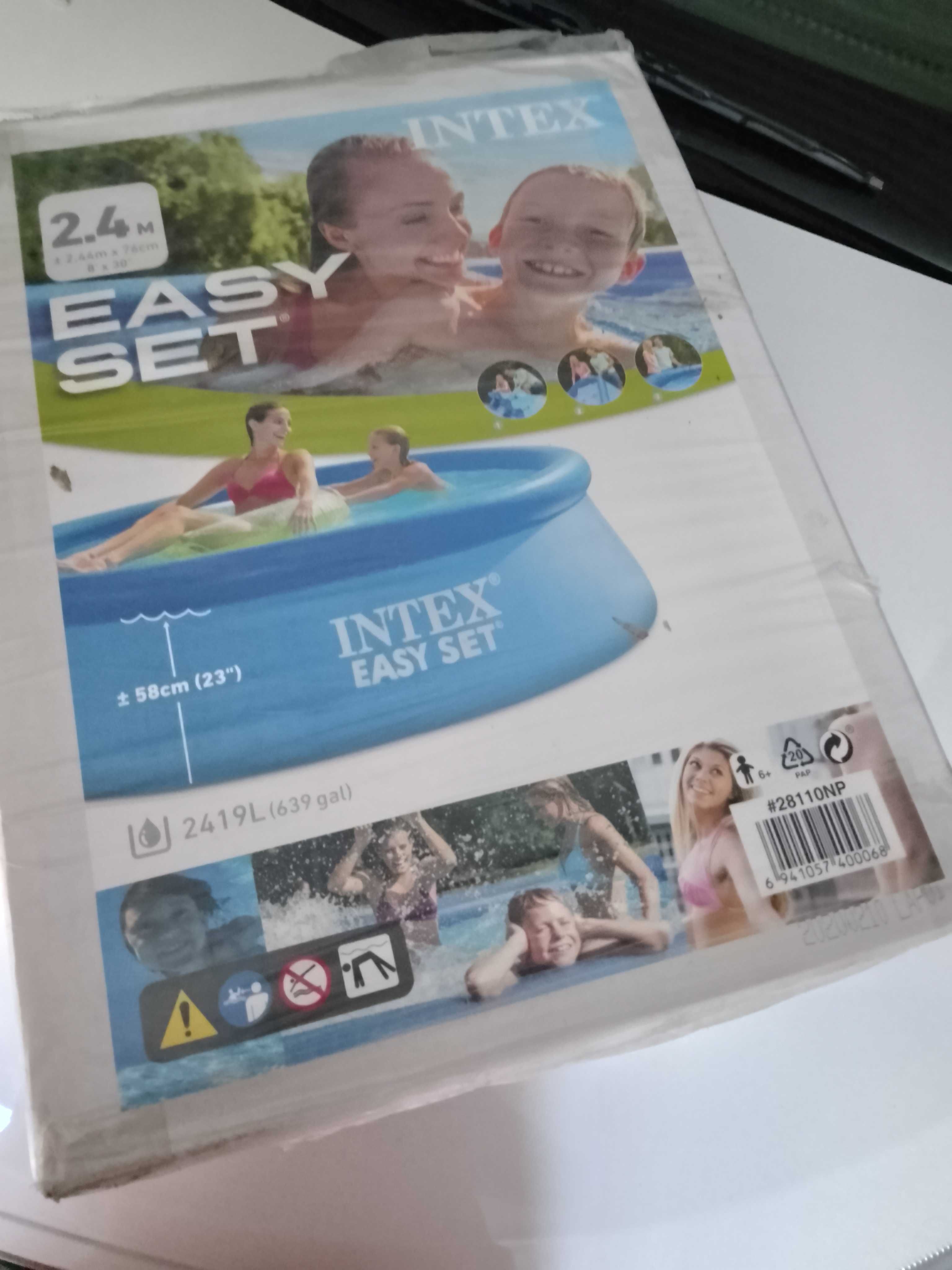Бассейн intex 2440x76, обьем 2419 литр