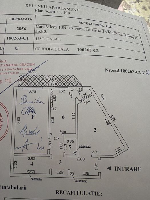 Apartament 2 camere Micro 13B Decomandat