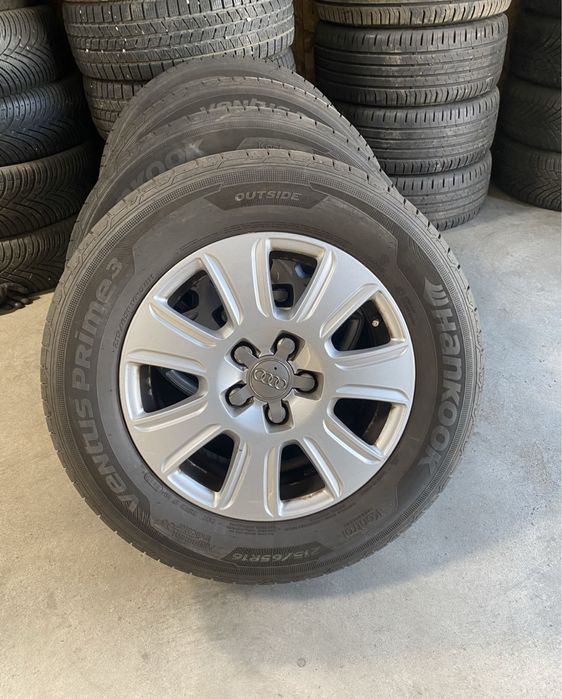 Jante aliaj R16 5x112 cu anvelope vara 215 65 16