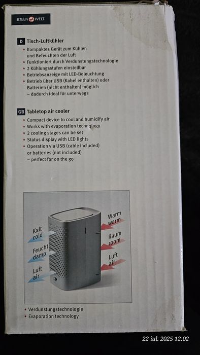 Aer condiționat pentru birou, cu apă