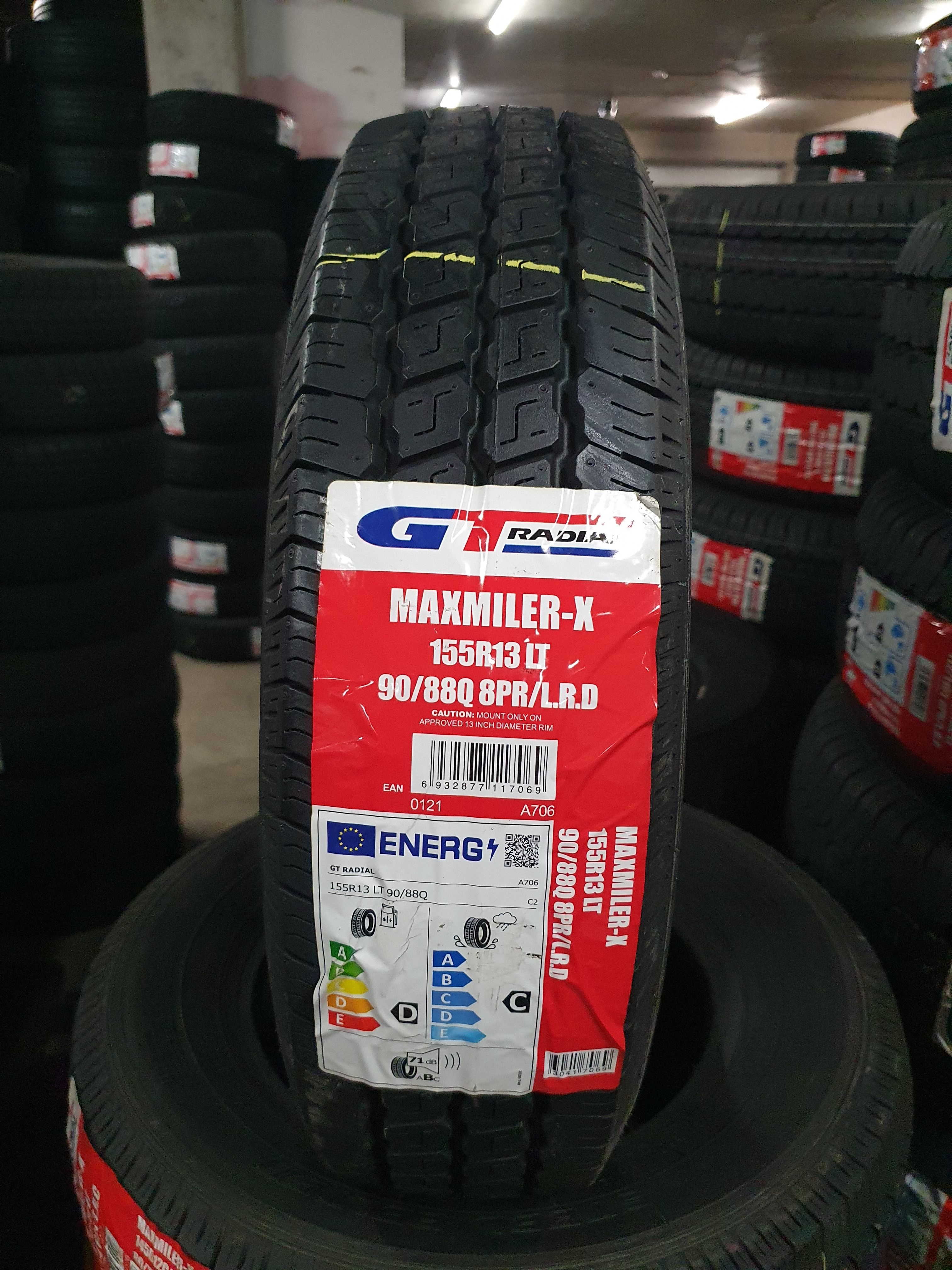 155r13 Lt 8 Pr. 90/88q Gt Radial Maxmiler-x