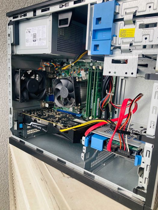 Геймърски Intel I5 2400,RX 560 4GB,8GB RAM,128 SSD+500 HDD