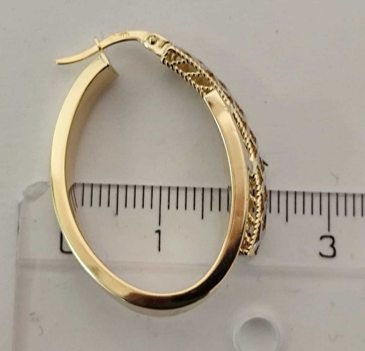 (AG 35) Cercei aur 14 K 5.65gr b.32919 -2260 Lei Garantie 2ani!