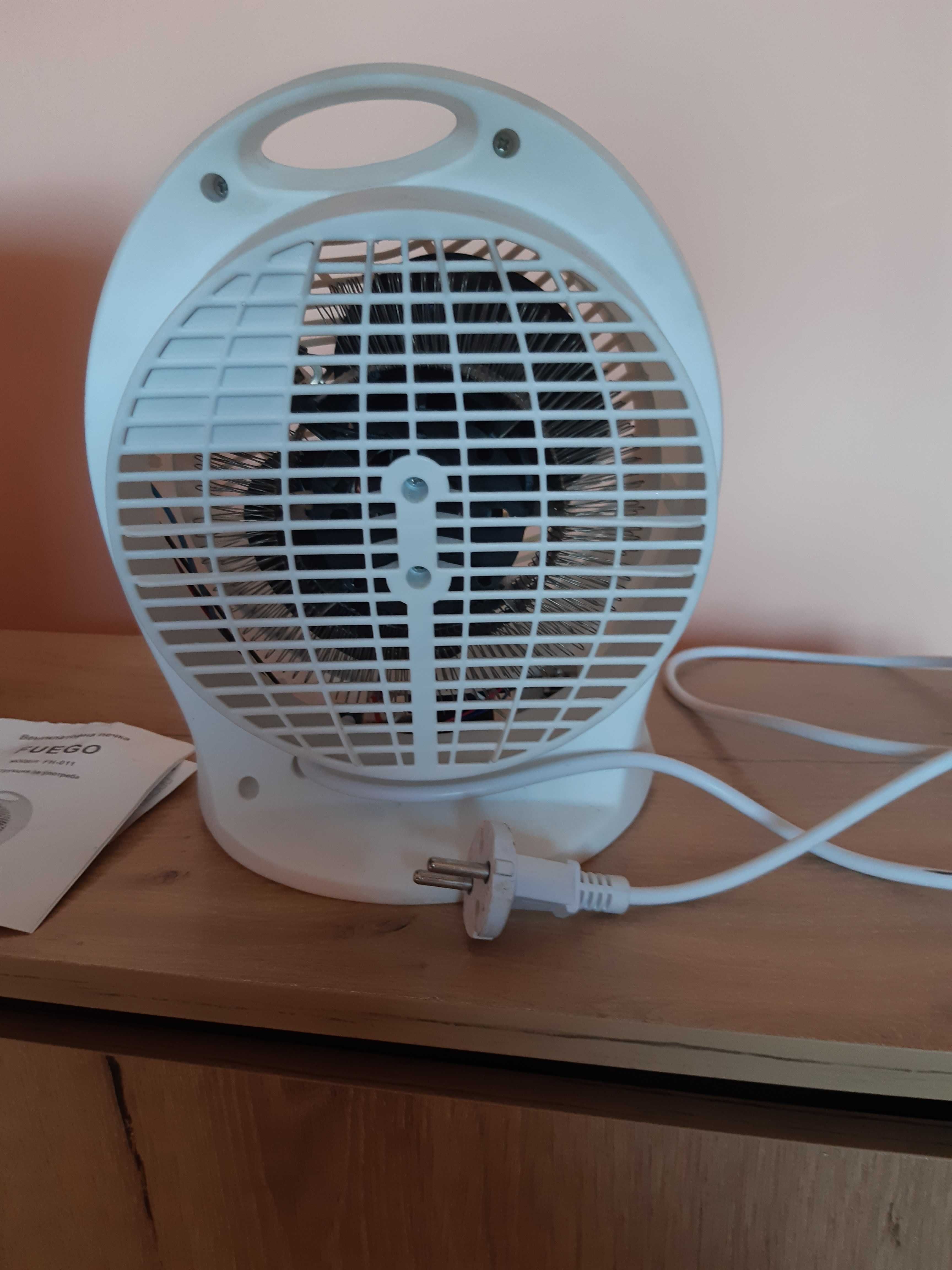 Вентилаторна печка (духалка) FUEGO, 2000W, чисто нова