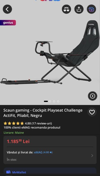Volan Logitech G920 + scaun gaming